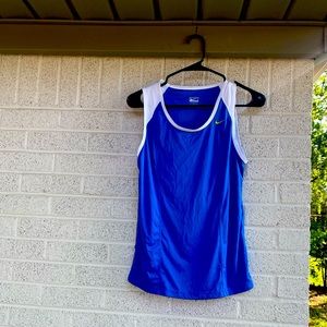 Blue Nike tank top